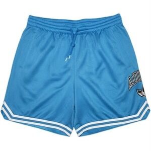 Adidas Shorts Mens Large EXT Q12 Varsity Sky Blue Mesh Athletic Gym Basketball